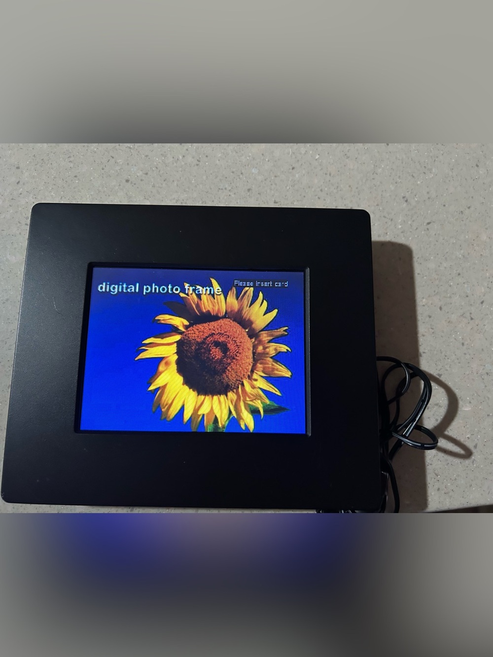 Black Digital Photo Frame with 4:3 Display